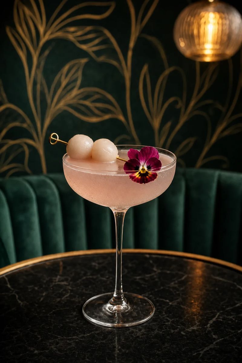 Dame, Lychee!, a martini at Spanglish Martini Bar in Wynwood, Miami