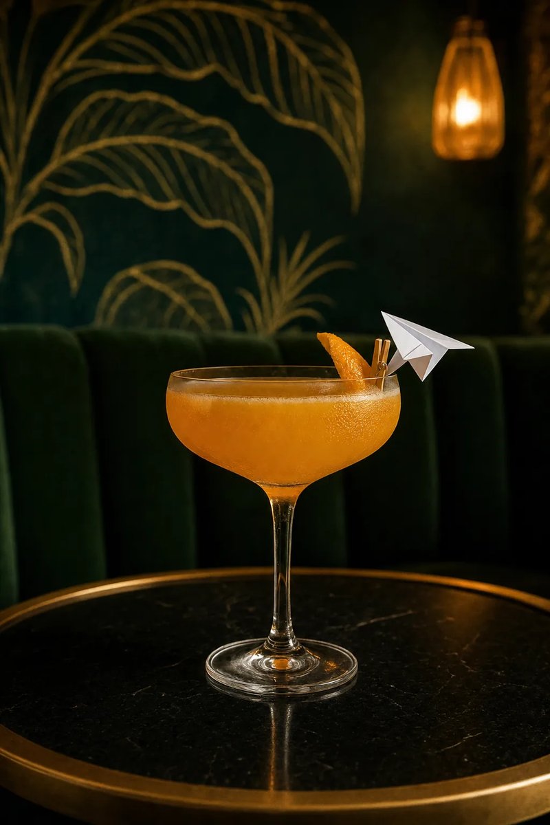 Mira, I'm Flying, a martini at Spanglish Martini Bar in Wynwood, Miami