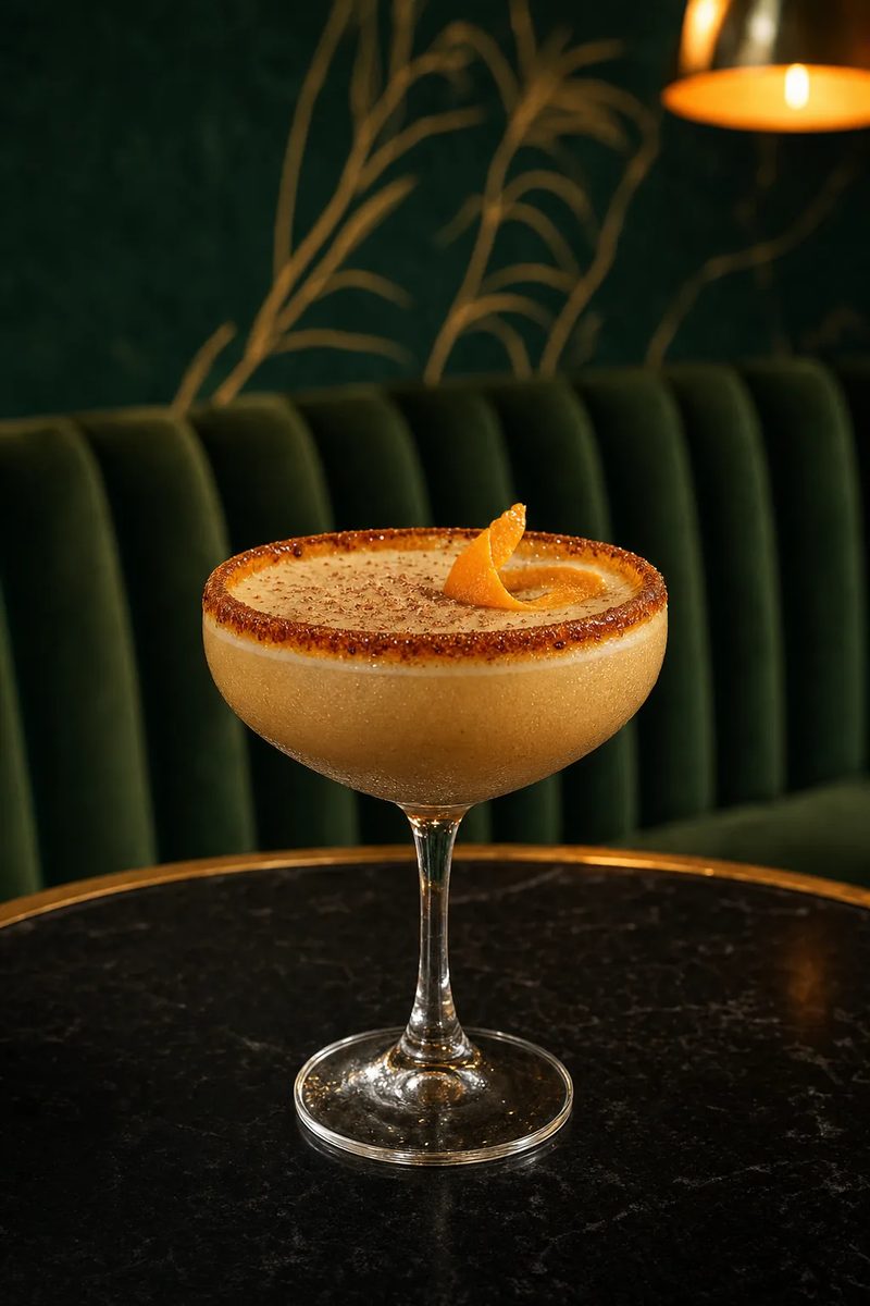 Qué Rico, Brûlée, a martini at Spanglish Martini Bar in Wynwood, Miami